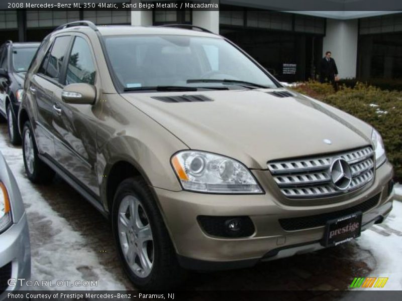 Sand Beige Metallic / Macadamia 2008 Mercedes-Benz ML 350 4Matic