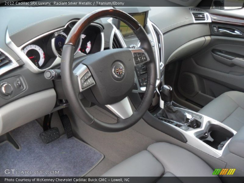Radiant Silver Metallic / Titanium/Ebony 2012 Cadillac SRX Luxury