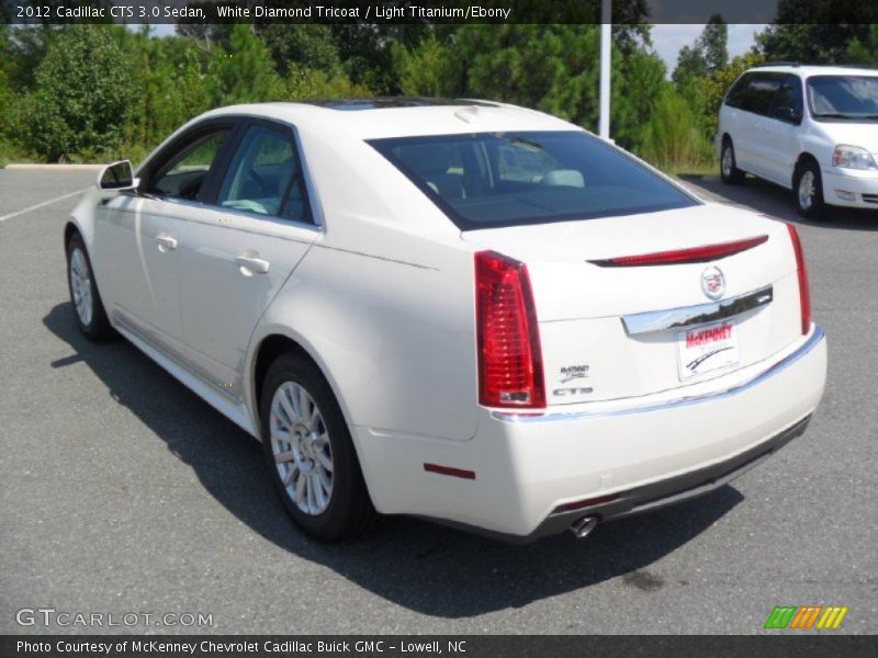 White Diamond Tricoat / Light Titanium/Ebony 2012 Cadillac CTS 3.0 Sedan