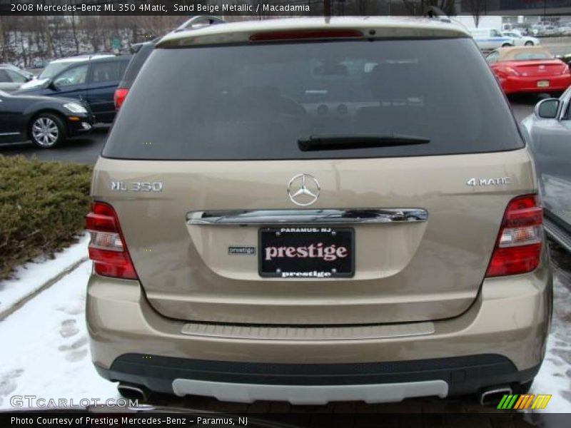 Sand Beige Metallic / Macadamia 2008 Mercedes-Benz ML 350 4Matic