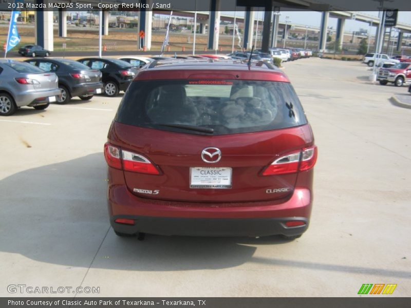 Copper Red Mica / Sand 2012 Mazda MAZDA5 Sport
