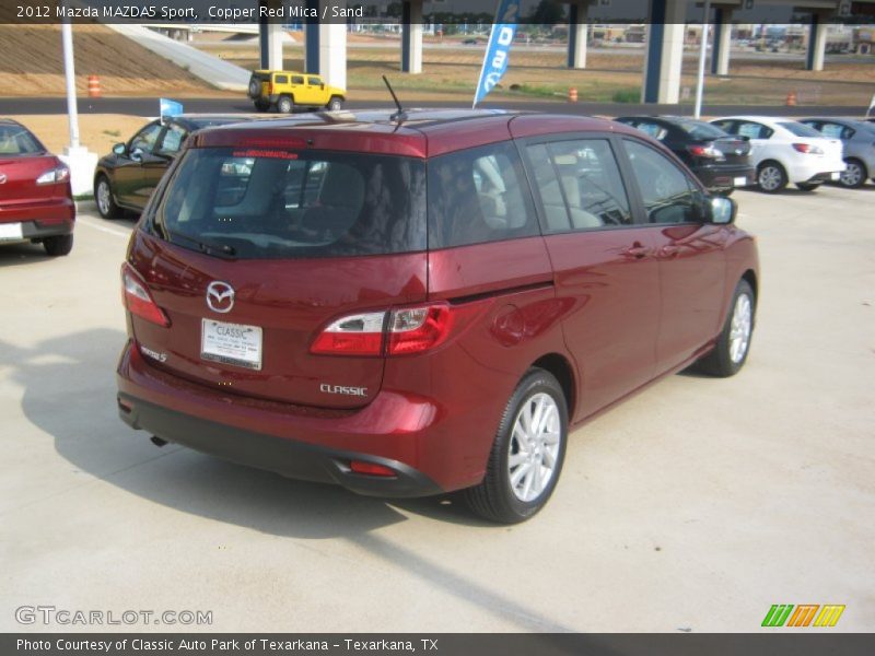 Copper Red Mica / Sand 2012 Mazda MAZDA5 Sport