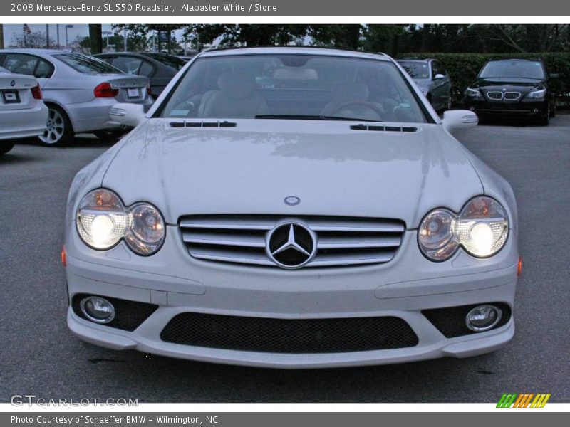 Alabaster White / Stone 2008 Mercedes-Benz SL 550 Roadster