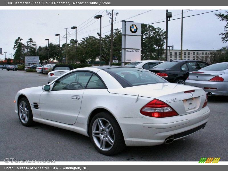 Alabaster White / Stone 2008 Mercedes-Benz SL 550 Roadster