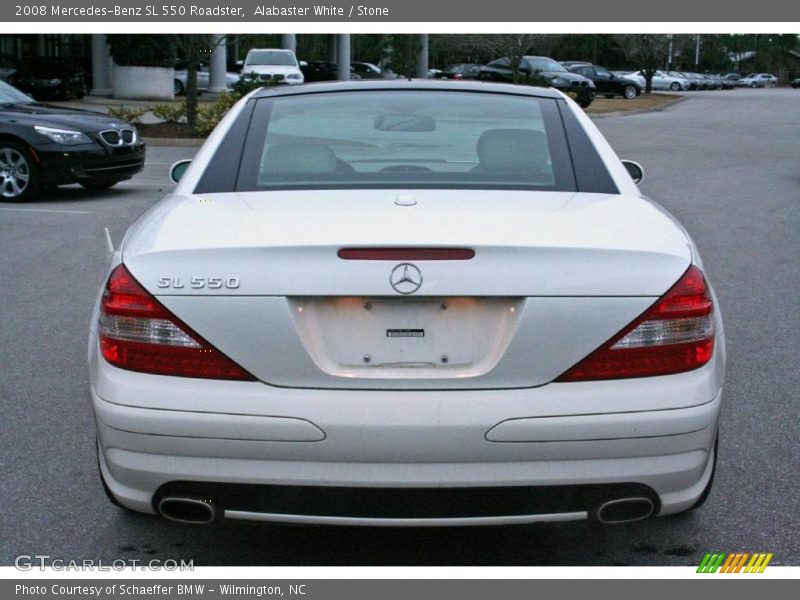 Alabaster White / Stone 2008 Mercedes-Benz SL 550 Roadster