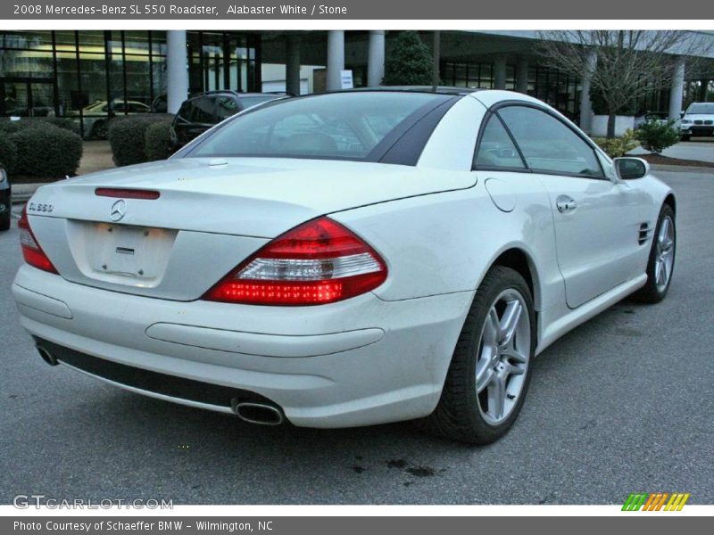 Alabaster White / Stone 2008 Mercedes-Benz SL 550 Roadster