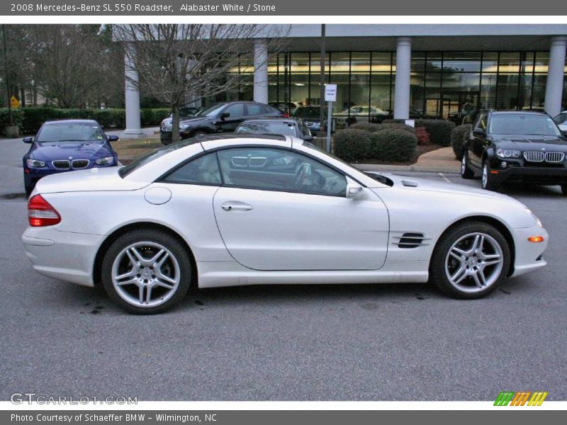 Alabaster White / Stone 2008 Mercedes-Benz SL 550 Roadster