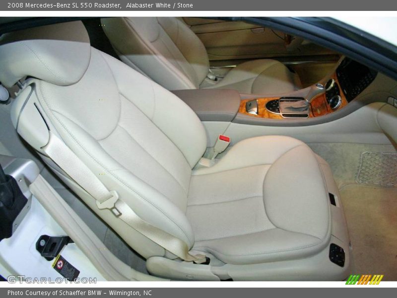 Alabaster White / Stone 2008 Mercedes-Benz SL 550 Roadster