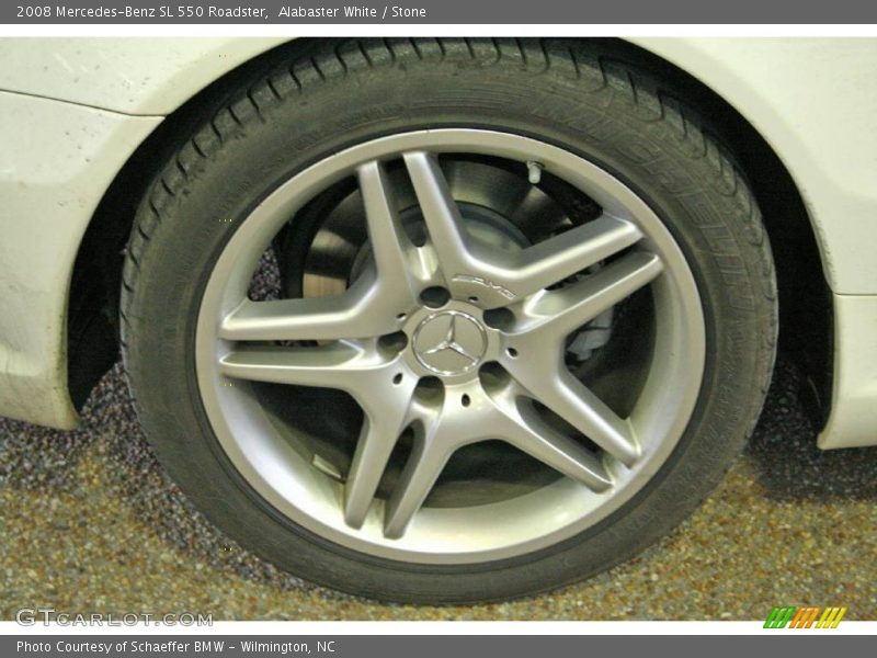 Alabaster White / Stone 2008 Mercedes-Benz SL 550 Roadster
