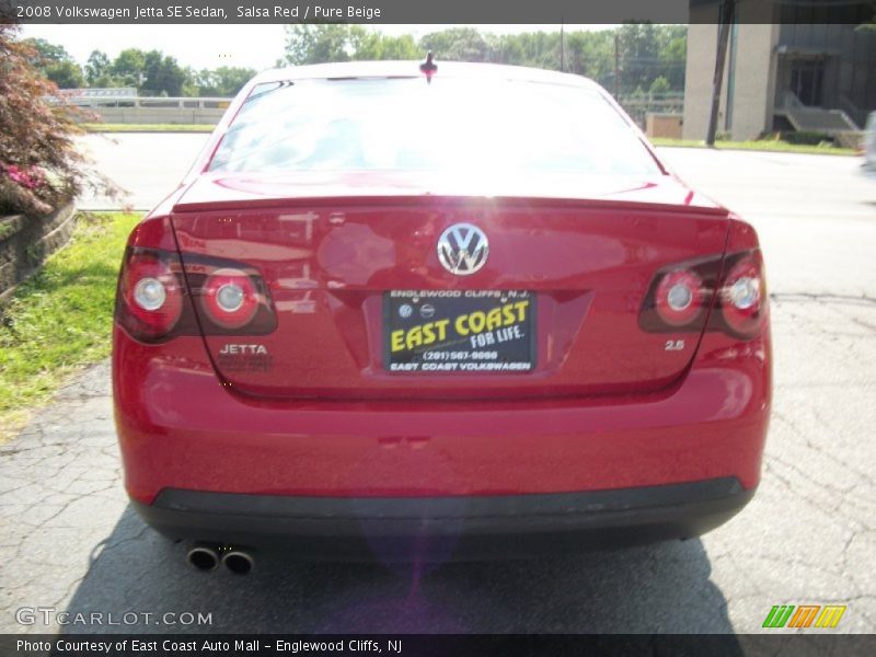 Salsa Red / Pure Beige 2008 Volkswagen Jetta SE Sedan