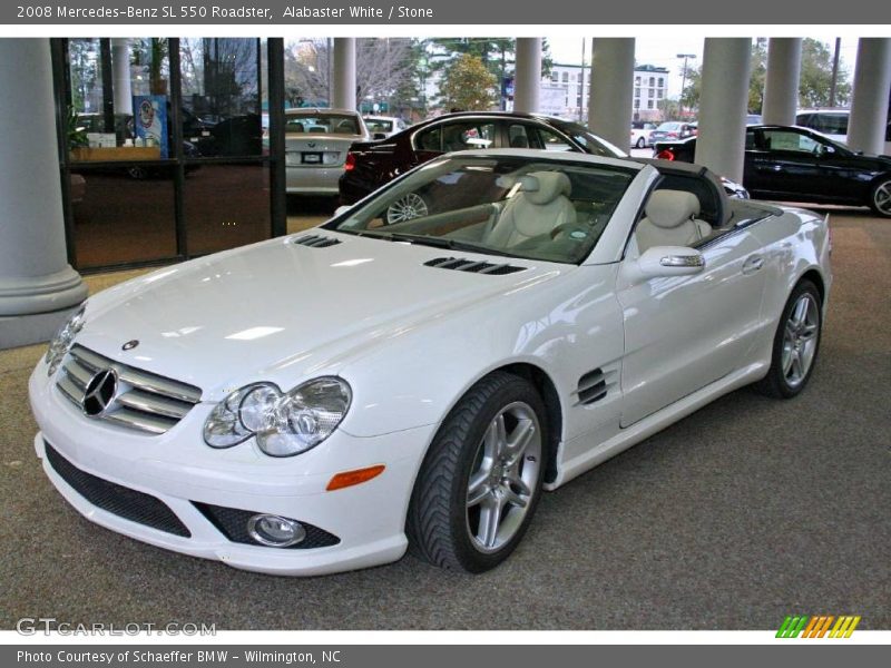 Alabaster White / Stone 2008 Mercedes-Benz SL 550 Roadster