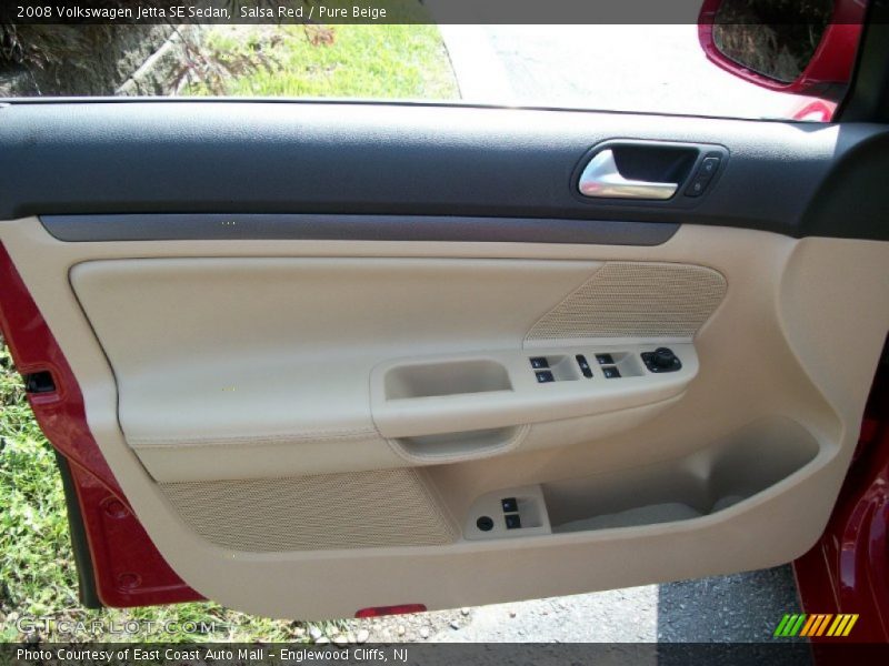 Salsa Red / Pure Beige 2008 Volkswagen Jetta SE Sedan