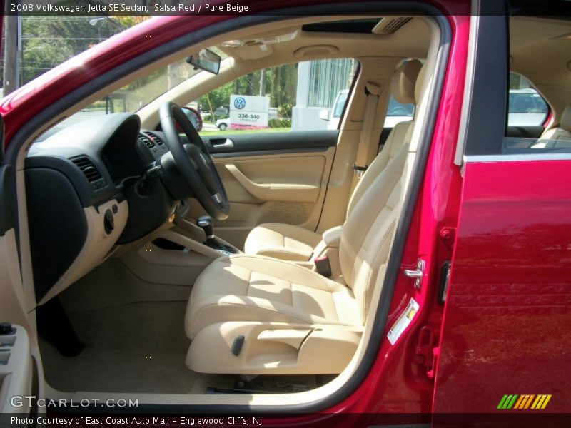 Salsa Red / Pure Beige 2008 Volkswagen Jetta SE Sedan