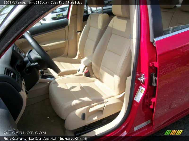 Salsa Red / Pure Beige 2008 Volkswagen Jetta SE Sedan