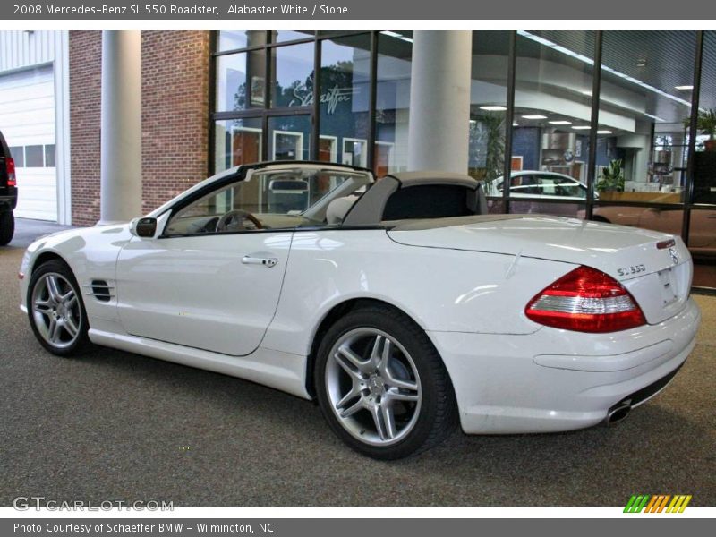 Alabaster White / Stone 2008 Mercedes-Benz SL 550 Roadster