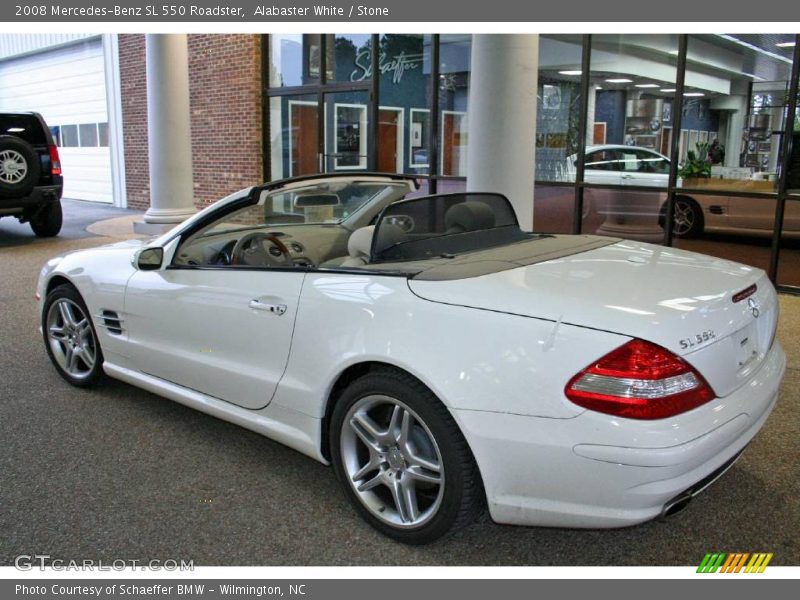 Alabaster White / Stone 2008 Mercedes-Benz SL 550 Roadster