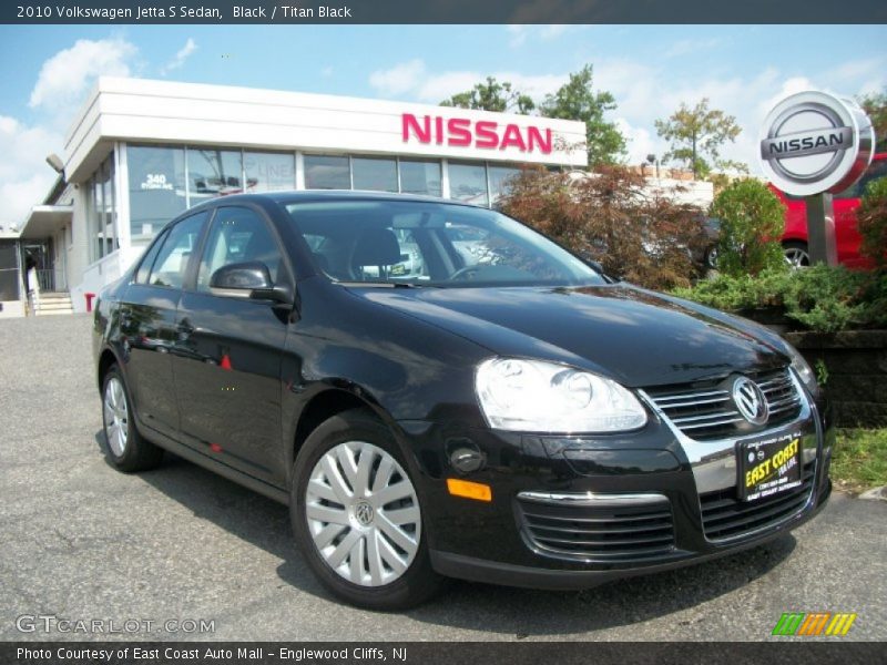 Black / Titan Black 2010 Volkswagen Jetta S Sedan
