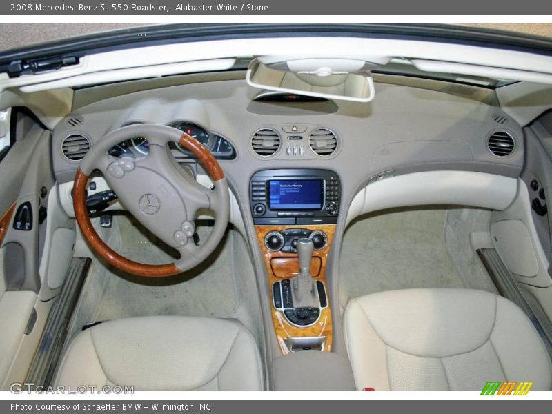 Alabaster White / Stone 2008 Mercedes-Benz SL 550 Roadster