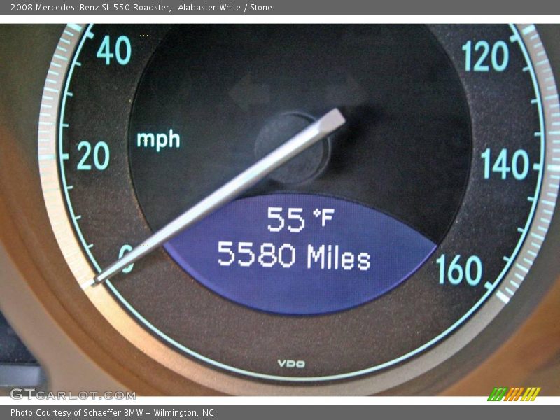 Alabaster White / Stone 2008 Mercedes-Benz SL 550 Roadster