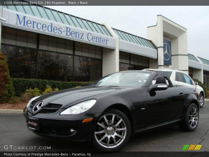 Black / Black 2008 Mercedes-Benz SLK 280 Roadster
