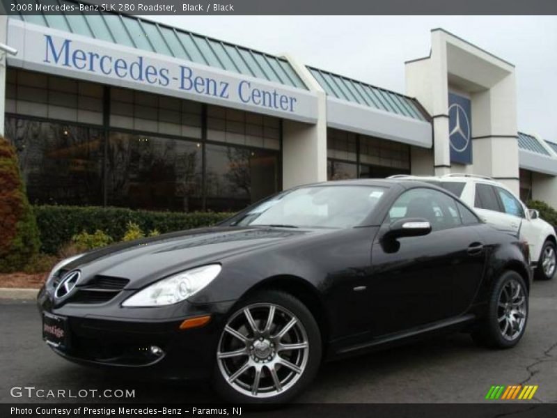 Black / Black 2008 Mercedes-Benz SLK 280 Roadster