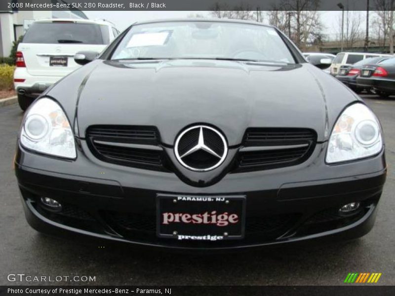 Black / Black 2008 Mercedes-Benz SLK 280 Roadster