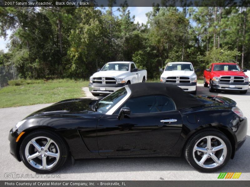 Black Onyx / Black 2007 Saturn Sky Roadster