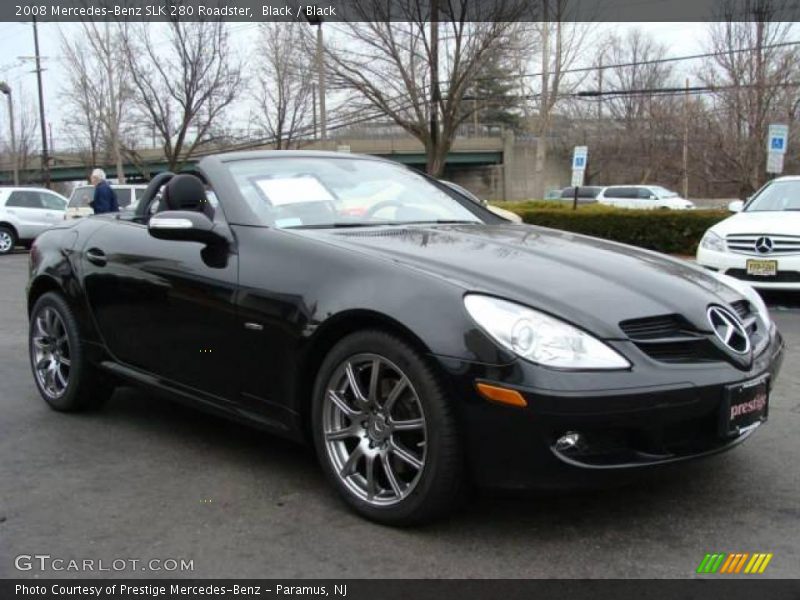 Black / Black 2008 Mercedes-Benz SLK 280 Roadster
