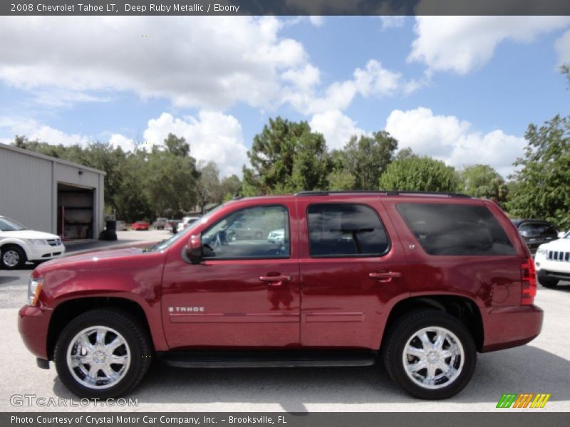 Deep Ruby Metallic / Ebony 2008 Chevrolet Tahoe LT