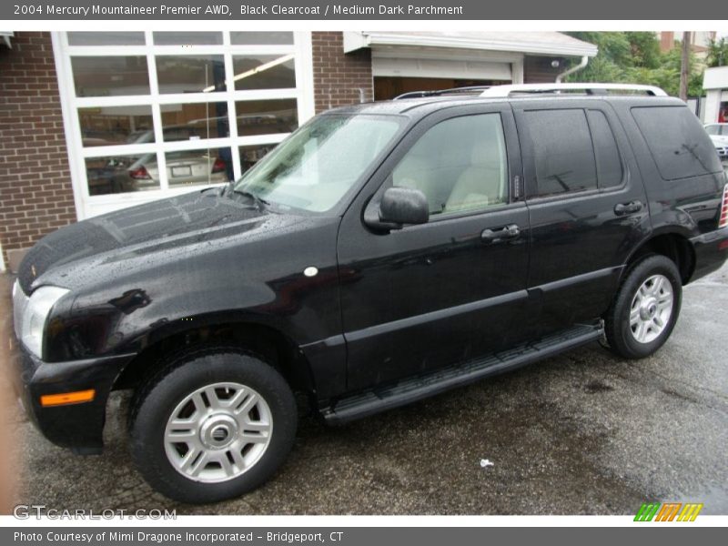 Black Clearcoat / Medium Dark Parchment 2004 Mercury Mountaineer Premier AWD