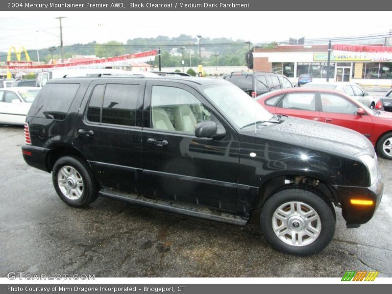 Black Clearcoat / Medium Dark Parchment 2004 Mercury Mountaineer Premier AWD