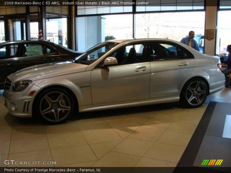 Iridium Silver Metallic / Black AMG Premium Leather 2009 Mercedes-Benz C 63 AMG