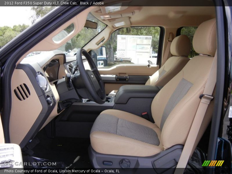  2012 F350 Super Duty XLT Crew Cab Adobe Interior