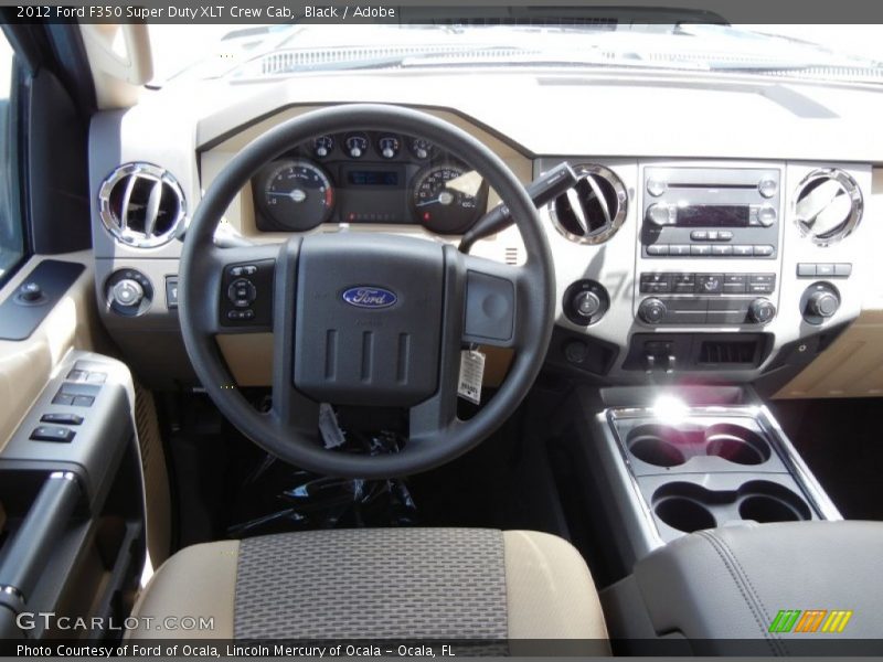 Black / Adobe 2012 Ford F350 Super Duty XLT Crew Cab
