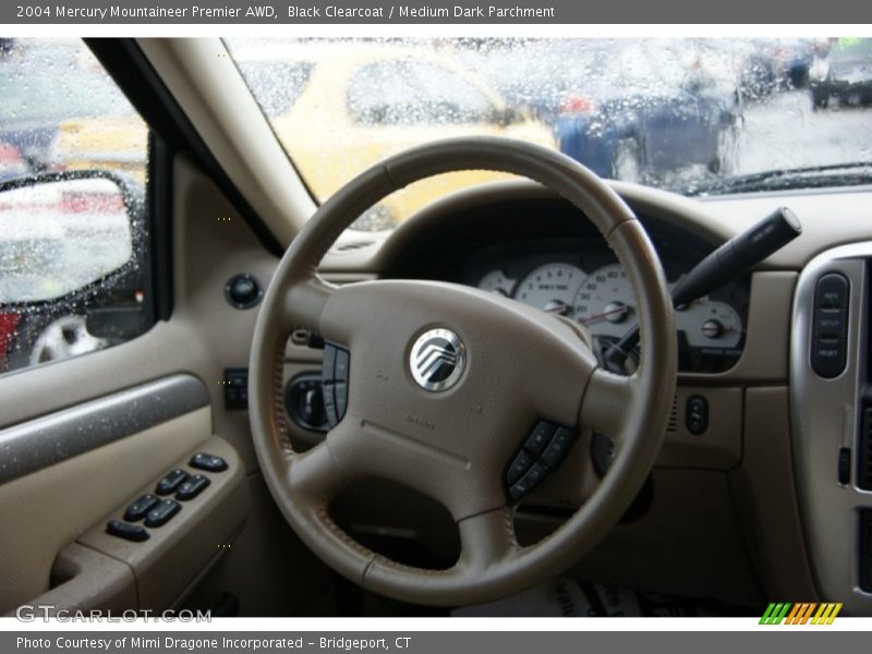 Black Clearcoat / Medium Dark Parchment 2004 Mercury Mountaineer Premier AWD