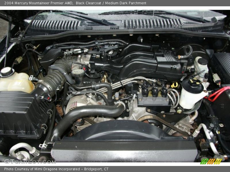 Black Clearcoat / Medium Dark Parchment 2004 Mercury Mountaineer Premier AWD