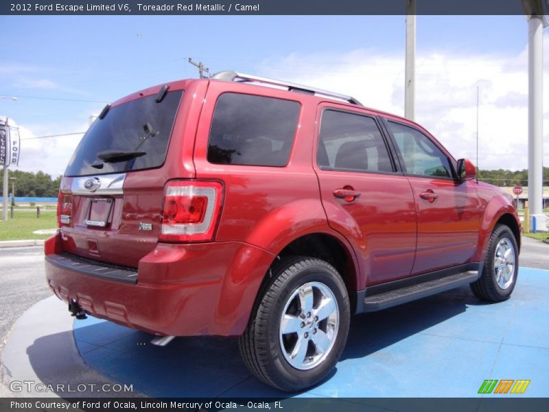 Toreador Red Metallic / Camel 2012 Ford Escape Limited V6
