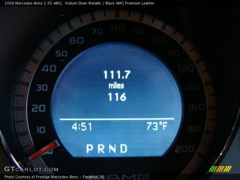 Iridium Silver Metallic / Black AMG Premium Leather 2009 Mercedes-Benz C 63 AMG