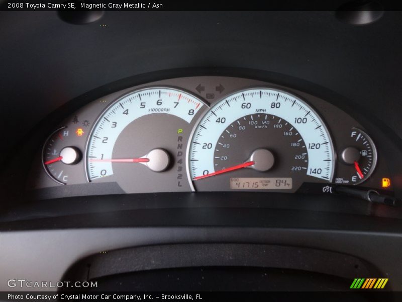 Magnetic Gray Metallic / Ash 2008 Toyota Camry SE