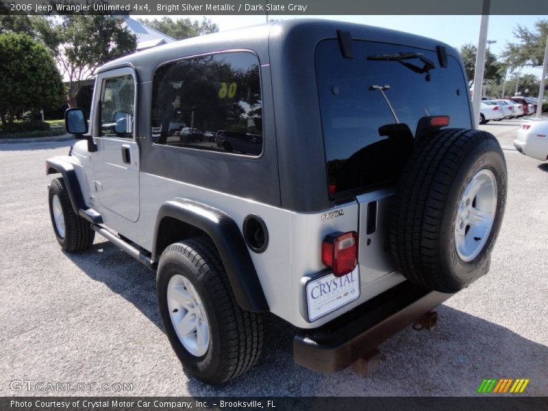 Bright Silver Metallic / Dark Slate Gray 2006 Jeep Wrangler Unlimited 4x4