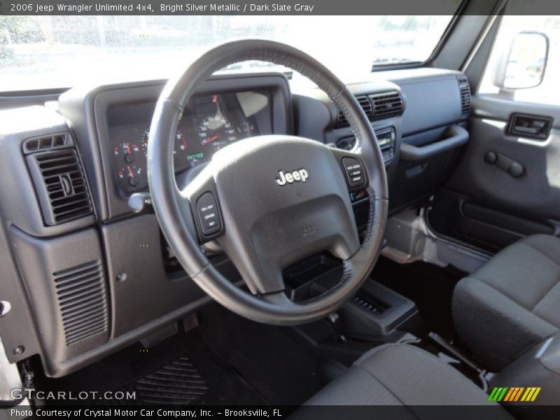 Bright Silver Metallic / Dark Slate Gray 2006 Jeep Wrangler Unlimited 4x4