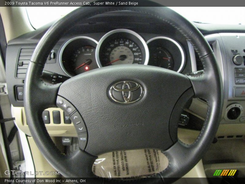 Super White / Sand Beige 2009 Toyota Tacoma V6 PreRunner Access Cab