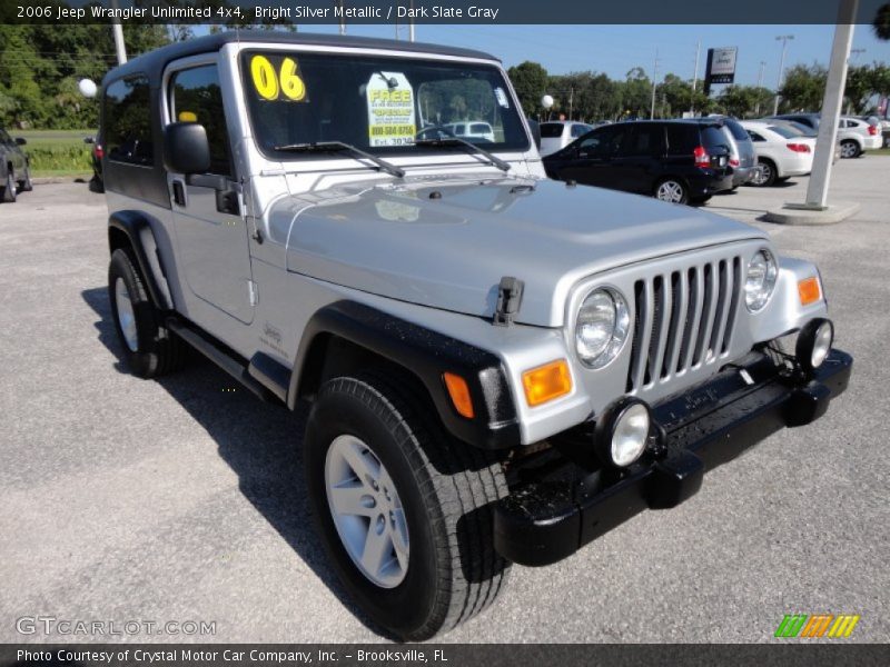 Bright Silver Metallic / Dark Slate Gray 2006 Jeep Wrangler Unlimited 4x4
