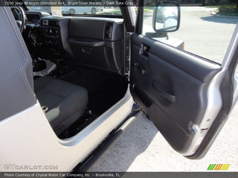 Bright Silver Metallic / Dark Slate Gray 2006 Jeep Wrangler Unlimited 4x4