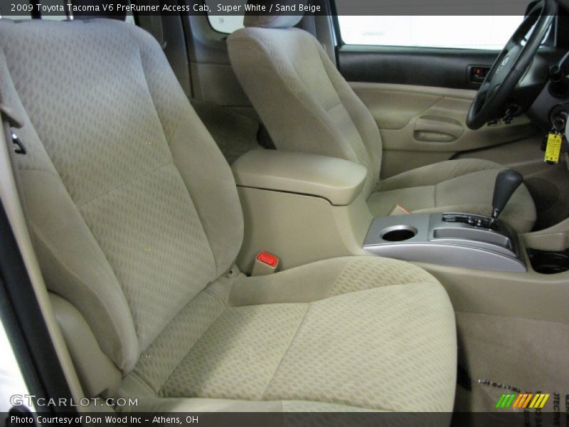 Super White / Sand Beige 2009 Toyota Tacoma V6 PreRunner Access Cab