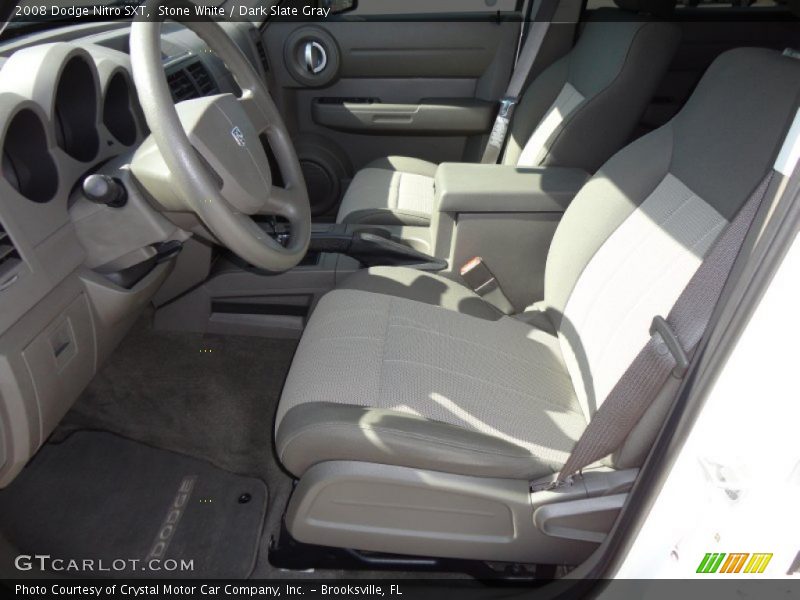 Stone White / Dark Slate Gray 2008 Dodge Nitro SXT