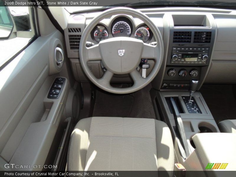 Stone White / Dark Slate Gray 2008 Dodge Nitro SXT
