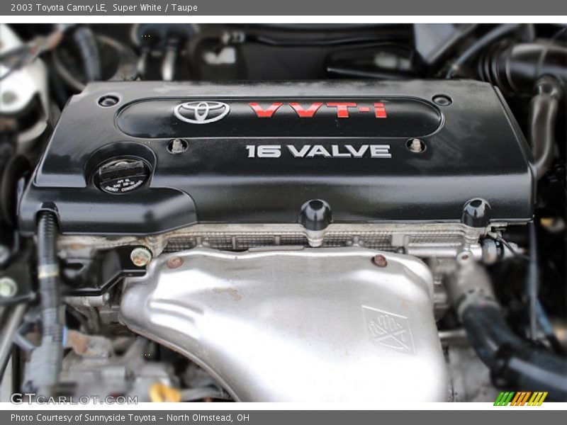 Super White / Taupe 2003 Toyota Camry LE