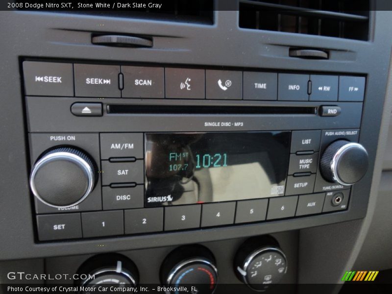 Stone White / Dark Slate Gray 2008 Dodge Nitro SXT