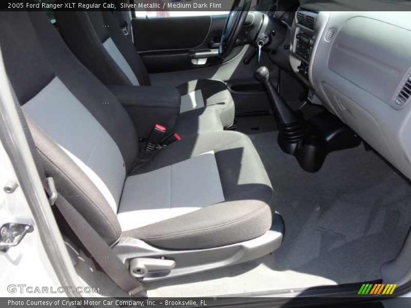 Silver Metallic / Medium Dark Flint 2005 Ford Ranger XLT Regular Cab